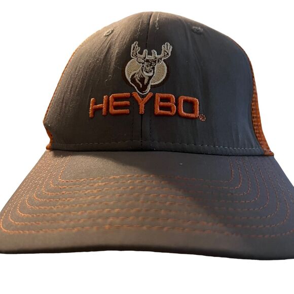 HEYBO Outdoor Hunting Brown W/Orange Mesh Adjustable - Picture 5 of 7